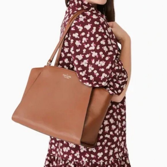 kate spade Bags Kate Spade Brim Pebble Leather Laptop Tote With